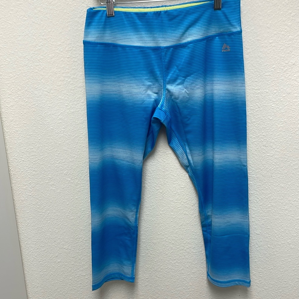 RBX Women’s Large Light Blue Striped Leggings
